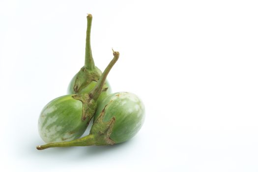 Thai eggplant isolated on white background