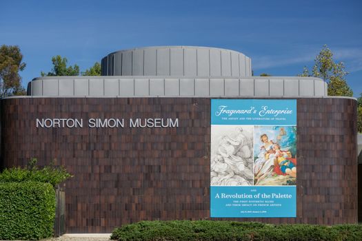 PASADENA, CA/USA - OCTOBER 24, 2015: Norton Simon Museum exterior. The Norton Simon Museum is an art museum.