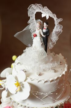 Wedding Cake on location with blurry background