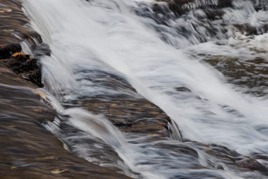 Beautiful small waterfalls of a creek