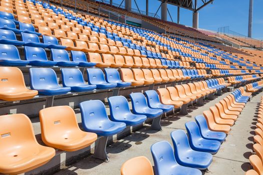 Bright stadium seat
