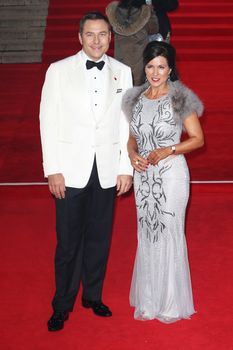 UNITED KINGDOM, London: David Walliams and Susanna Reid attend the world premiere of the latest Bond film, Spectre, at Royal Albert Hall in London on October 26, 2015.