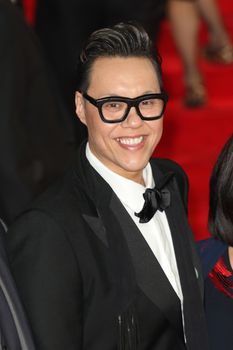 UNITED KINGDOM, London: Gok Wan attends the world premiere of the latest Bond film, Spectre, at Royal Albert Hall in London on October 26, 2015.