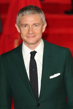 UNITED KINGDOM, London: Martin Freeman attends the world premiere of the latest Bond film, Spectre, at Royal Albert Hall in London on October 26, 2015.