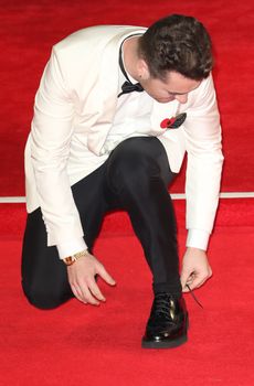 UNITED KINGDOM, London: Sam Smith attends the world premiere of the latest Bond film, Spectre, at Royal Albert Hall in London on October 26, 2015.