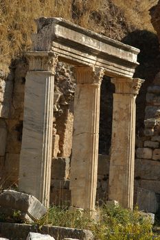 ancient ruins in Ephesus, Turkey