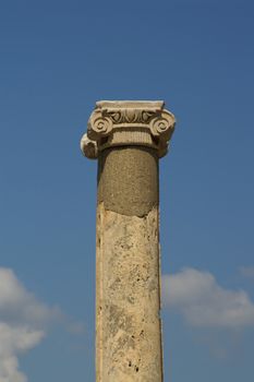 A greek column in efesus (turkey) - tourists attraction