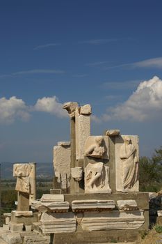 ancient ruins in Ephesus, Turkey