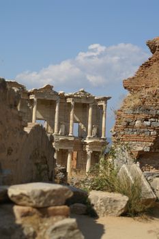 ancient ruins in Ephesus, Turkey