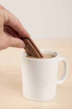 dunking buscuit in tea