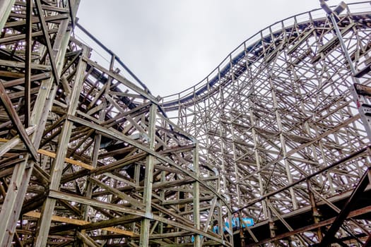 crazy rollercoaster rides at amusement park