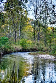 stone mountain north carolina scenery during autumn season