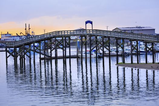 Wooden Bridge Westport Grays Harbor Puget Sound Washington State Pacific Northwest