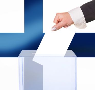 electoral vote by ballot, under the Finland flag