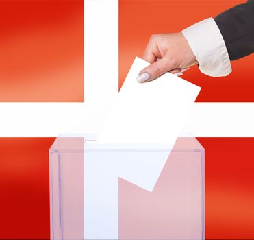 electoral vote by ballot, under the Denmark flag