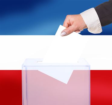 electoral vote by ballot, under the Yugoslavia flag