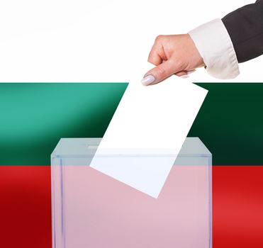 electoral vote by ballot, under the Bulgaria flag