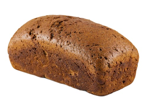 fresh brown bread isolated on a white background