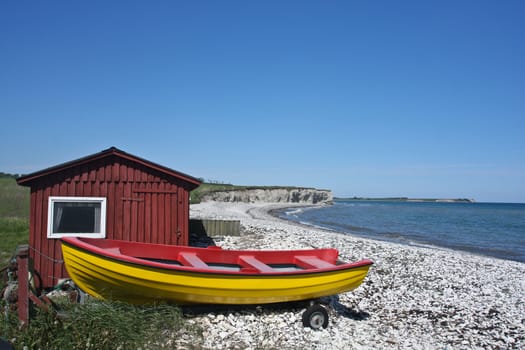 Scene from Sangstrup Klint in Denmark