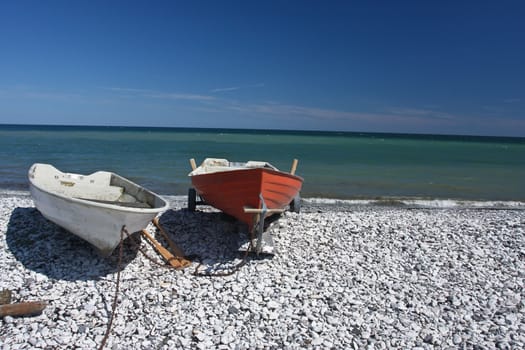 Scene from Sangstrup Klint in Denmark