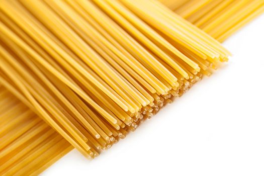 pasta posted on the a row on a white background