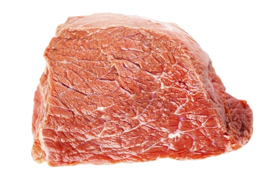 piece of Beef sirloin on a white background isolated
