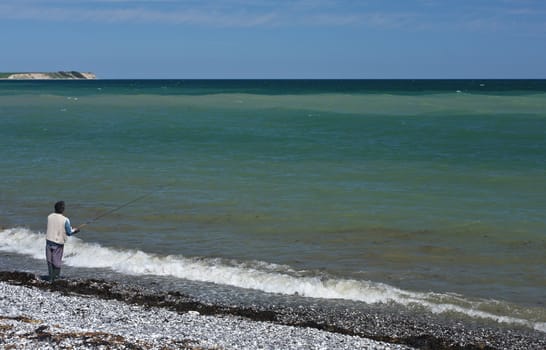 Scene from Sangstrup Klint in Denmark