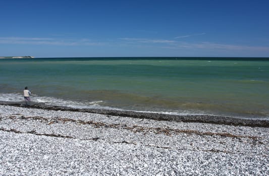 Scene from Sangstrup Klint in Denmark
