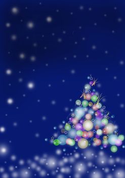 illustration of colorful christmas background texture