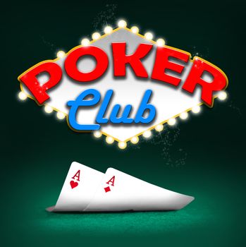 Poker club, gambling background color