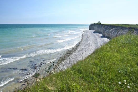 Scene from Sangstrup Klint in Denmark