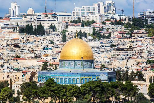 Al-Aqsa panorama city of Jerusalem. 20 september 2014 Jerusalem.