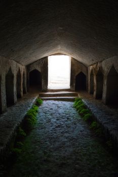 ancient stone tomb with cabins for burials