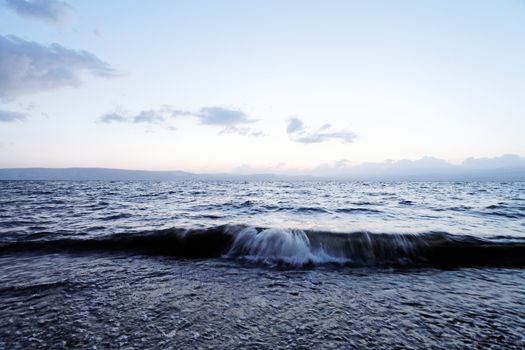 sea wave, dark water, cold
