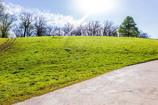 spring landscape Sophia Park in Uman, Ukraine