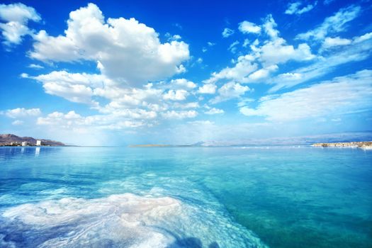 nice Dead Sea landscape on a summer day