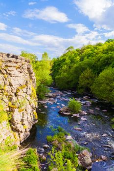 landscape view of the canyon from a height