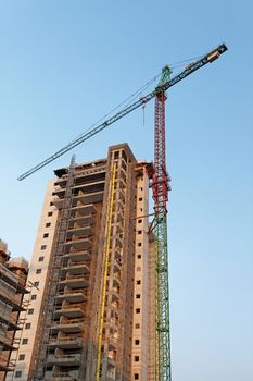 built high-rise house against the blue sky