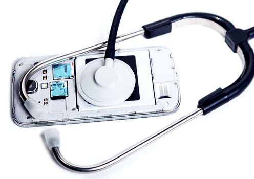 Diagnosis and service electronics, abstract background