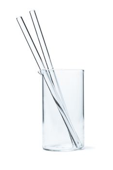 chemical glass jar on a white isolated background