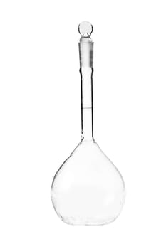 glass bulb closeup isolated on a white background