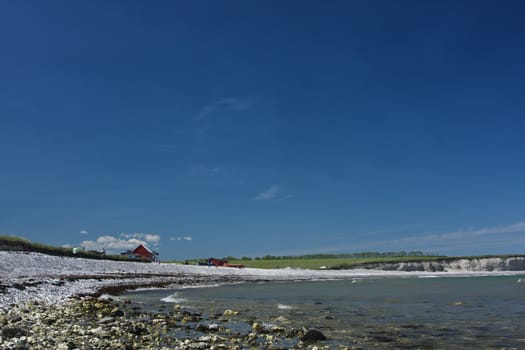 Scene from Sangstrup Klint in Denmark