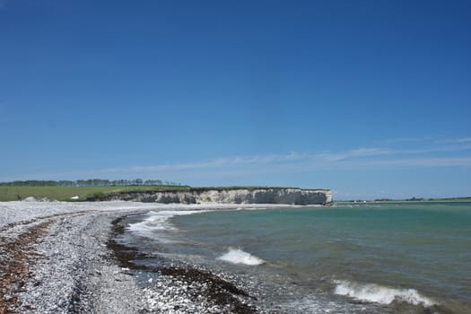 Scene from Sangstrup Klint in Denmark
