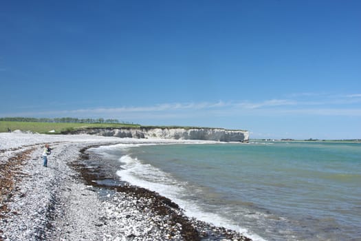 Scene from Sangstrup Klint in Denmark