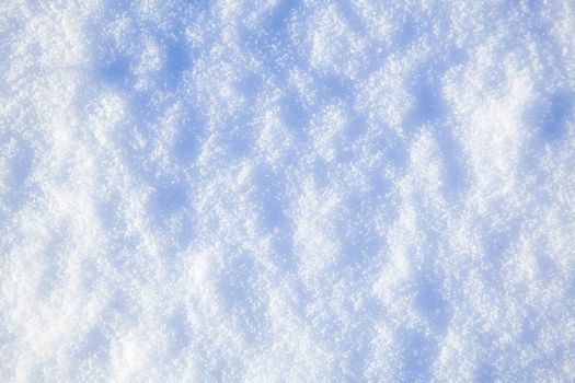 background of real snow in open areas