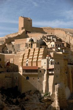 marsaba orthodox monastery in judean desert - israel tourism