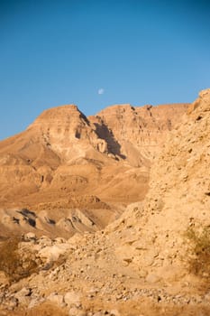 Desert Canyon in Israel Dead Sea travel attraction for tourists