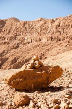 Desert Canyon in Israel Dead Sea travel attraction for tourists