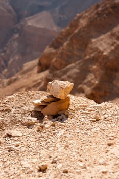 Desert Canyon in Israel Dead Sea travel attraction for tourists