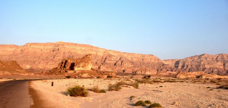 Timna geological park for tourists in Israel